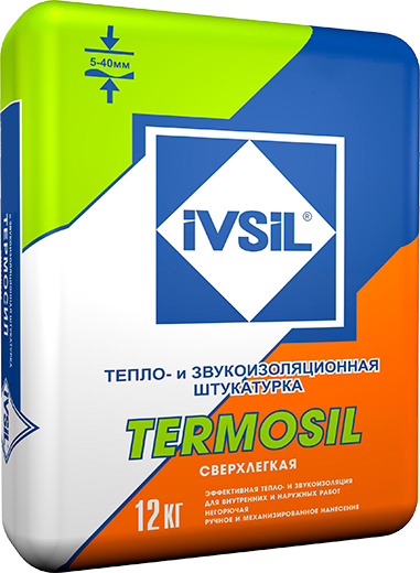 Ivsil штукатурка теплоизоляция termosil 12кг